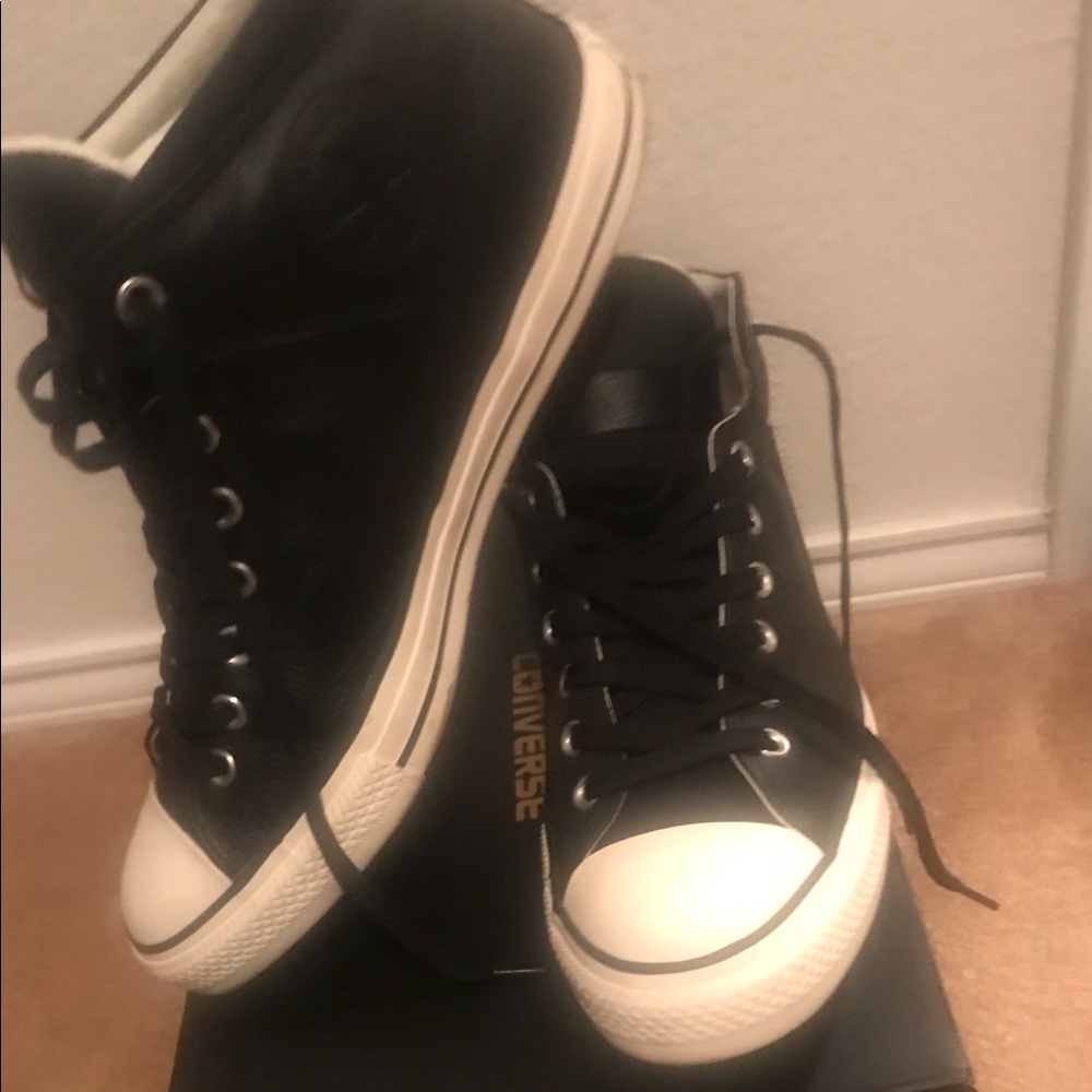 Converse hi top leather